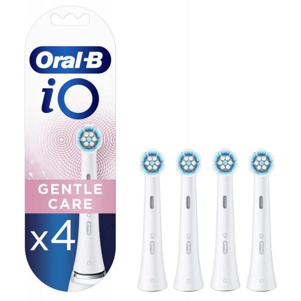 Змінні зубні насадки для електричної зубної щітки Oral-B iO Gentle Care White білі 4шт