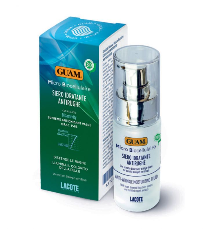 Мікробіоклітинна cиворотка для особи і шиї противікової дії Guam ORGANIC 30 мл