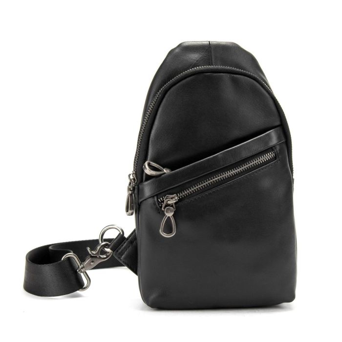 Сумка-слінг чорна чоловіча Tiding Bag 10031A
