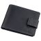 Slim unisex leather wallet Grande Pelle 11219 black