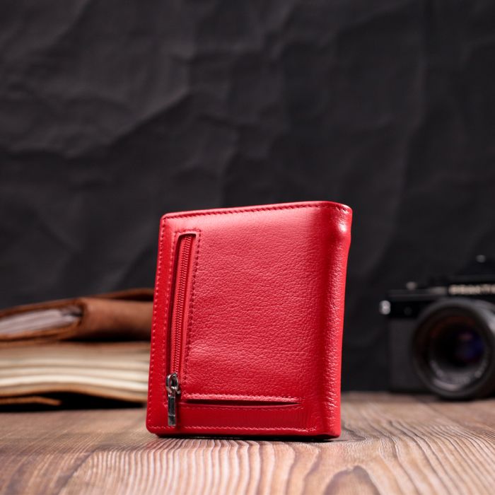 Яркая модель кошелька из натуральной кожи ST Leather 19475 красная