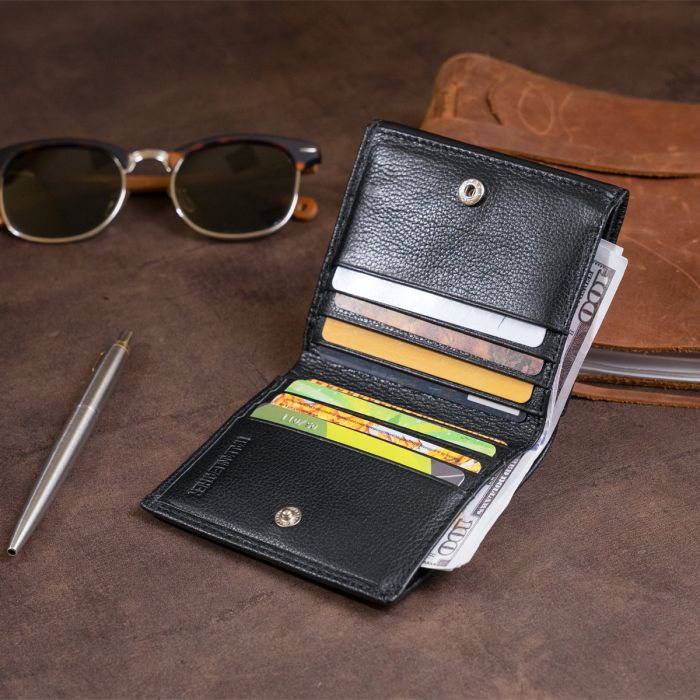 Компактний жіночий гаманець ST Leather 19256 чорний
