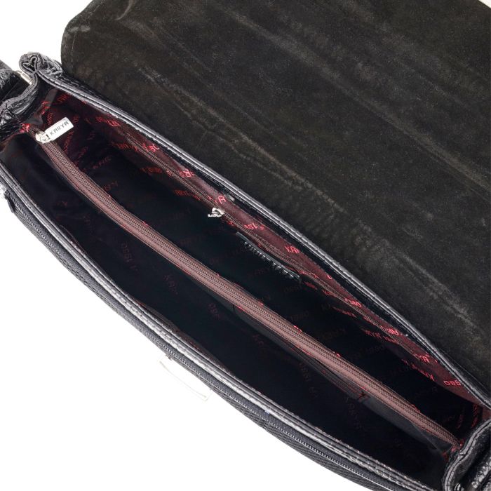 Місткий чоловічий портфель KARYA 20939 шкіряний чорний