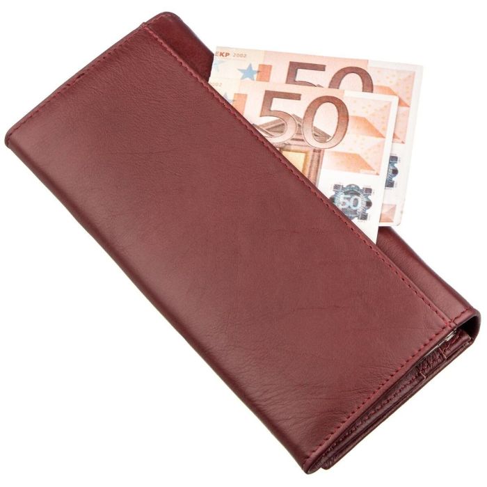 Місткий жіночий гаманець ST Leather 18877 темно-червоний