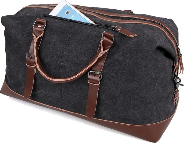 Сумка дорожня 14581 Vintage сіра