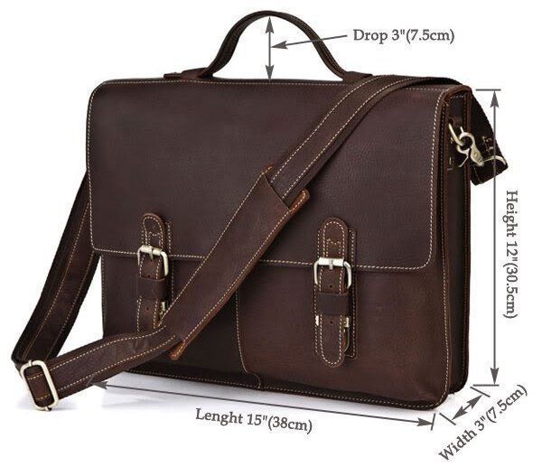 Портфель 14155 Vintage коричневий