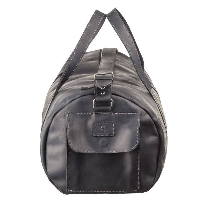 Сумка дорожная Grande Pelle 11046 из винтажной кожи черная