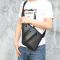 Практична сумка через шкіряне плече 14997 Vintage чорний