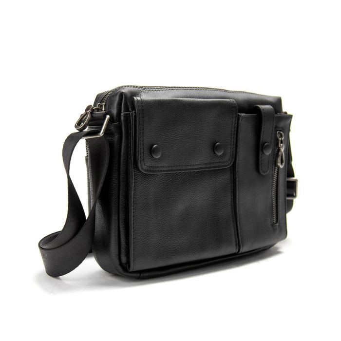 Кожаная сумка через плечо горизонтальная Tiding Bag 1628A