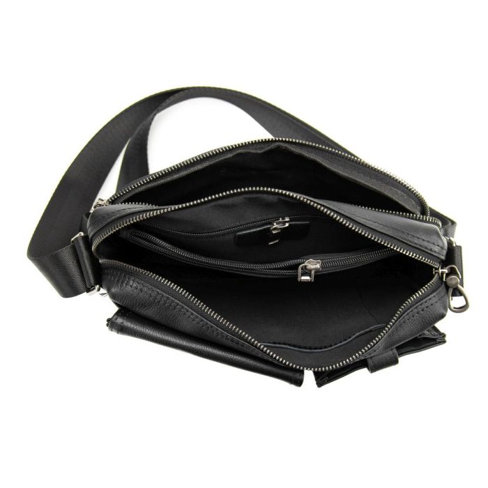 Кожаная сумка через плечо горизонтальная Tiding Bag 1628A