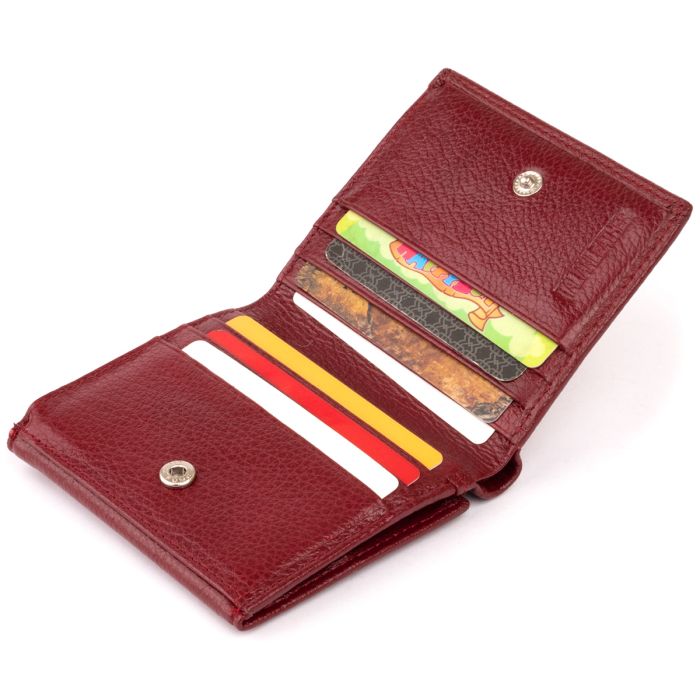 Компактный женский кошелек ST Leather 19257 бордовый