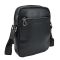 Чоловічий месенджер із м'якої шкіри Tiding Bag 1639A чорний