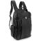 Чоловічий шкіряний рюкзак чорний Tiding Bag 1665A