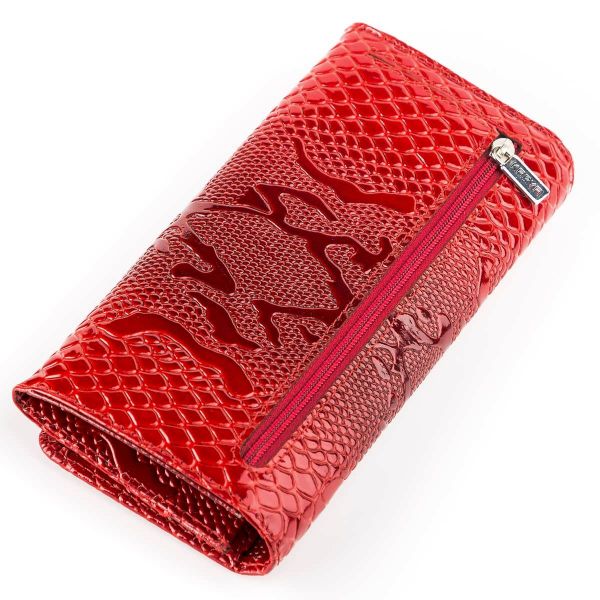 Women's wallet KARYA 17000 red leather