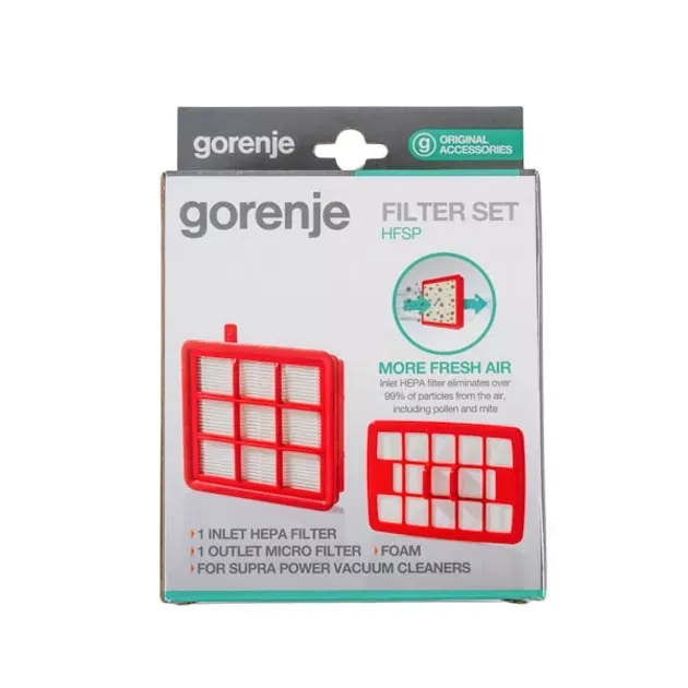 Фільтри для пилососiв GORENJE HF2303 Set Hepa Filter+sponge+micro HEPA filter