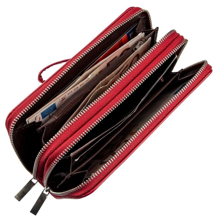 Кошелек женский из экокожи KIVI 19054 розовый