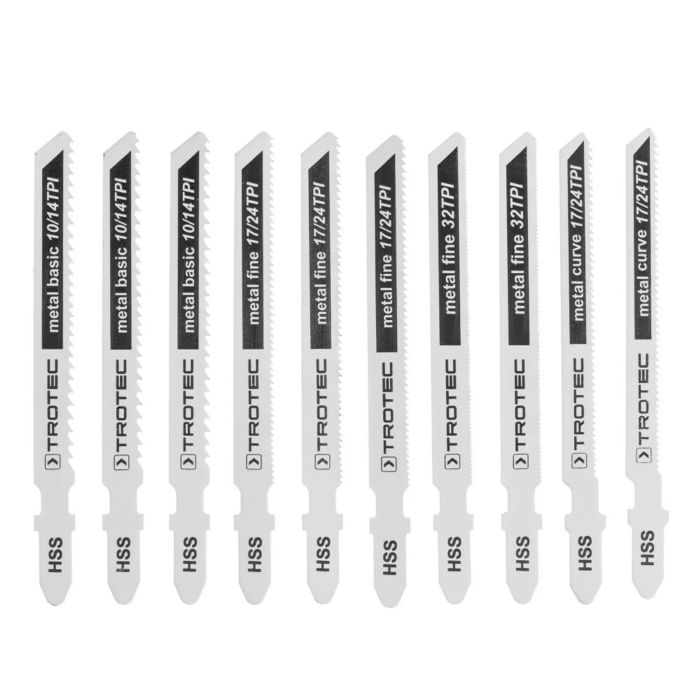 Набір пиляльних полотен для електролобзика Trotec 10 pieces Metal Set (6215001131)