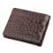 Wallet Crocodile Leather 18234 made of genuine brown crocodile leather