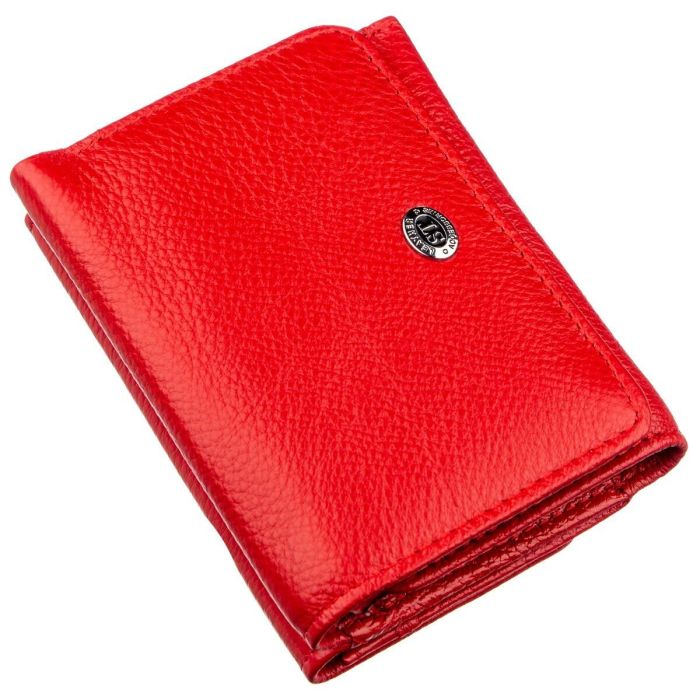 Яскравий компактний жіночий гаманець ST Leather 18892 червоний