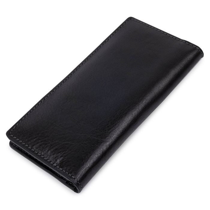Практичный мужской портмоне Grande Pelle 11559 черный