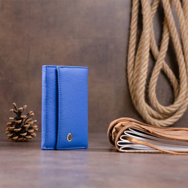 Ключница-кошелек унисекс ST Leather 19225 синяя