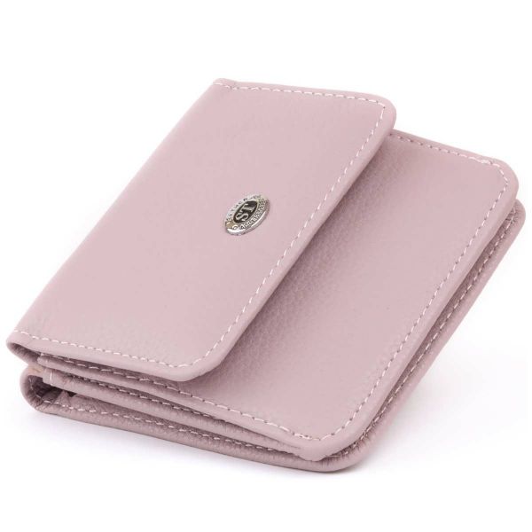 Маленький гаманець на кнопці жіночий ST Leather 19238 фіолетовий