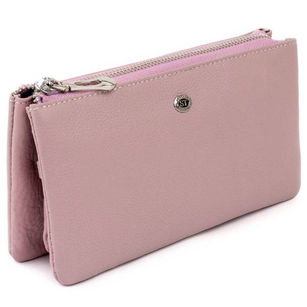 Місткий клатч на два відділення жіночий ST Leather 19247 фіолетовий