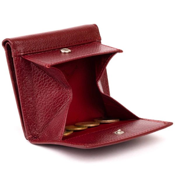 Компактний жіночий гаманець ST Leather 19257 бордовий