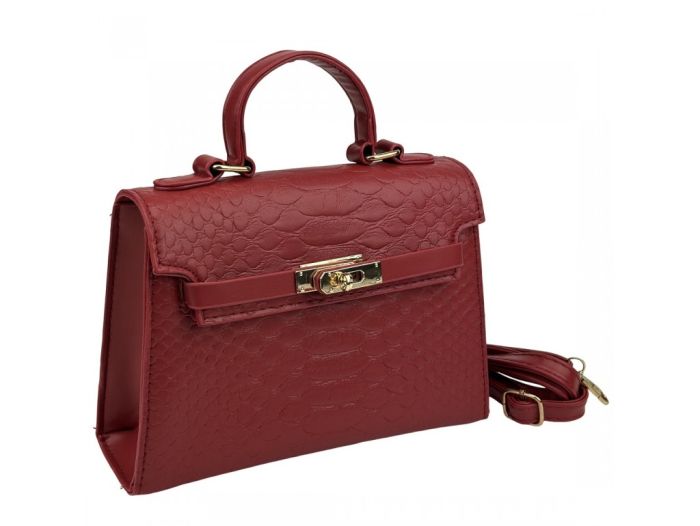 Стильна жіноча класична сумочка з еко-шкіри Lilly P2-8535R червона