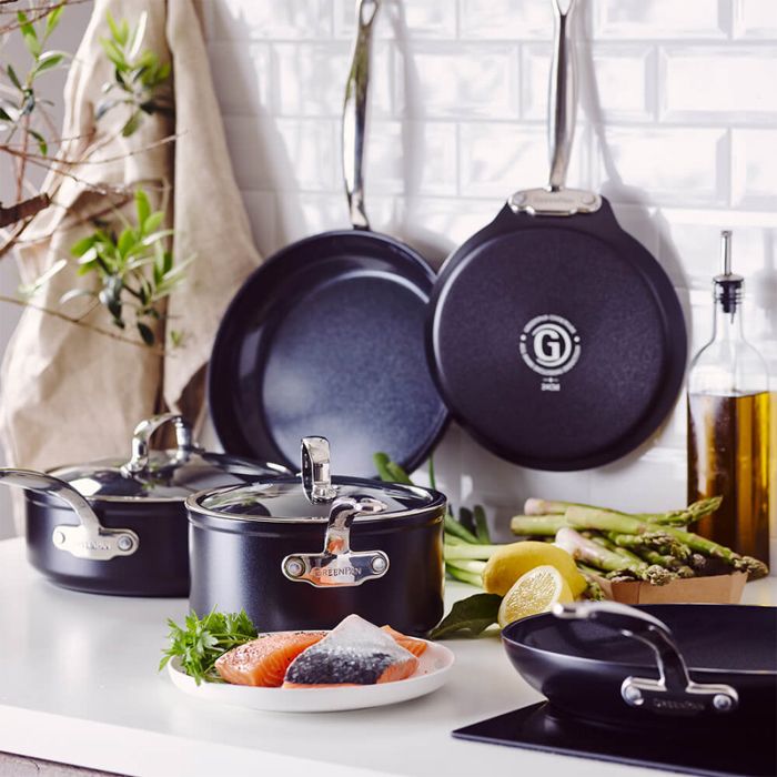 Сотейник з кришкою GreenPan Barcelona Pro 24 см 3,4 л з керамічним покриттям (CC005327-001)