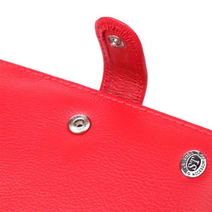 Красива обкладинка на документи для жінок з натуральної шкіри ST Leather 23118 червона