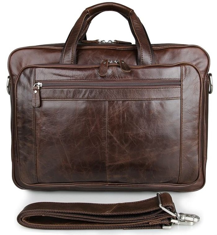 Сумка мужская 14371 для ноутбука 17 дюймов Vintage коричневая
