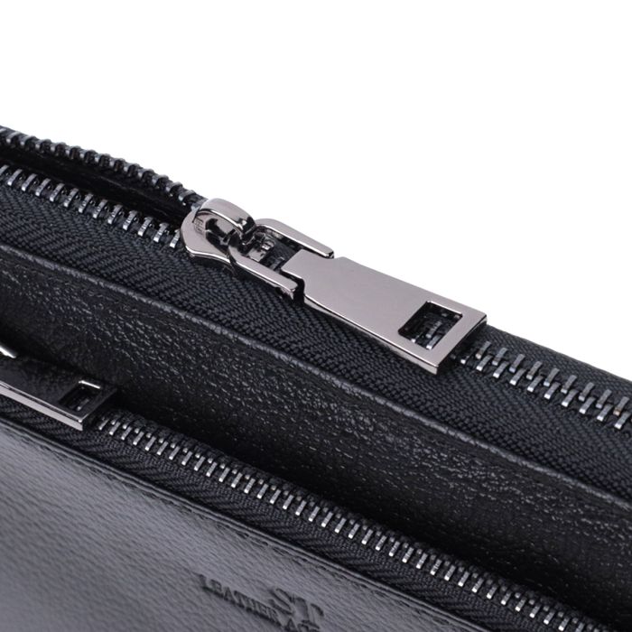 Зручний клатч для чоловіків із натуральної шкіри ST Leather 22681 чорний