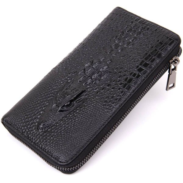 Клатч чоловічий під рептилію 20438 Vintage чорне