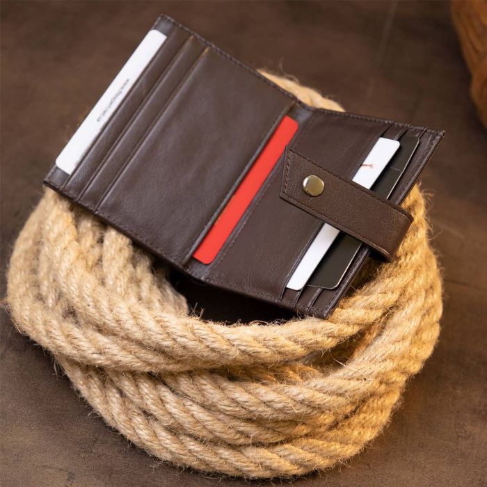 Картхолдер унисекс 20447 Винтаж темно-коричневый