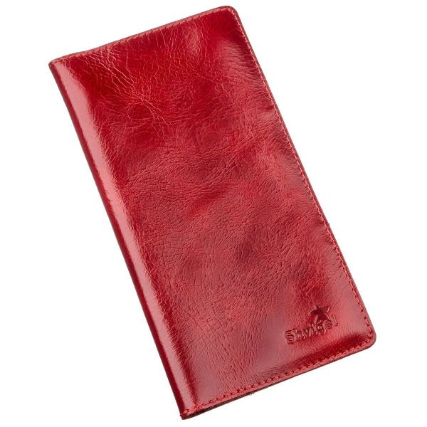 Кошелек женский вертикальный из кожи алькор SHVIGEL 16194 красный