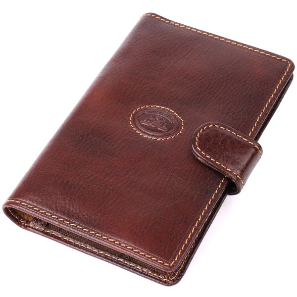 Обкладинка на документи із зернистої натуральної шкіри Tony Perotti 20887_1 (1423A moro) коричнева