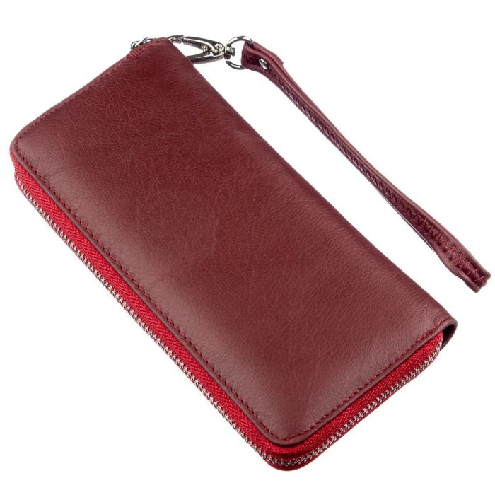 Універсальний клатч-гаманець ST Leather 18935 темно-червоний
