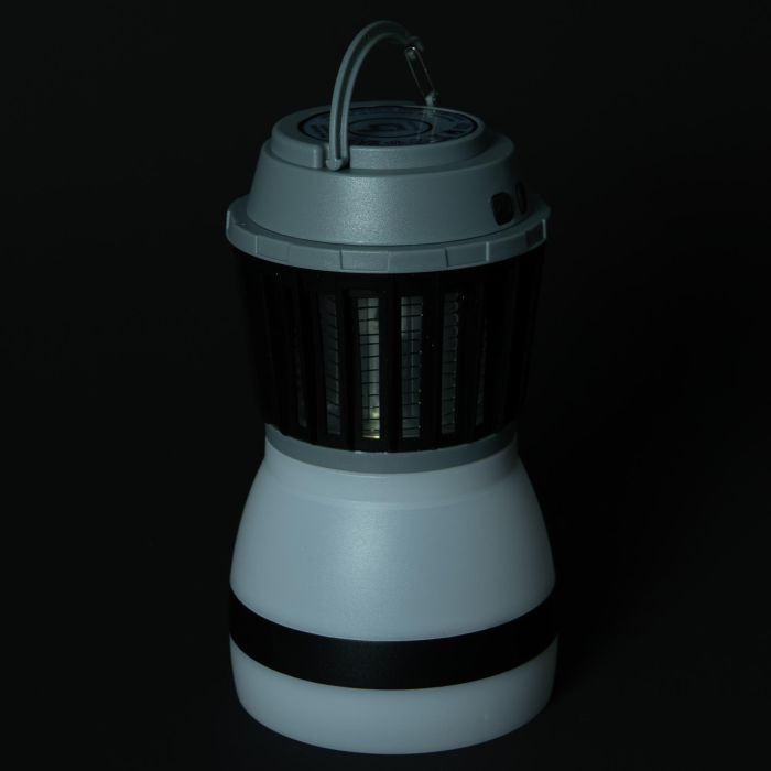 Ліхтар-знищувач комах Bo-Camp Atom WP Rechargable 200 Lumen Grey/Black (5818805)