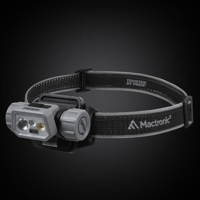 Ліхтар налобний Mactronic Prism (650 Lm) Cool White/RGB LED Recharg Type-C Helmet Kit (THL0141)