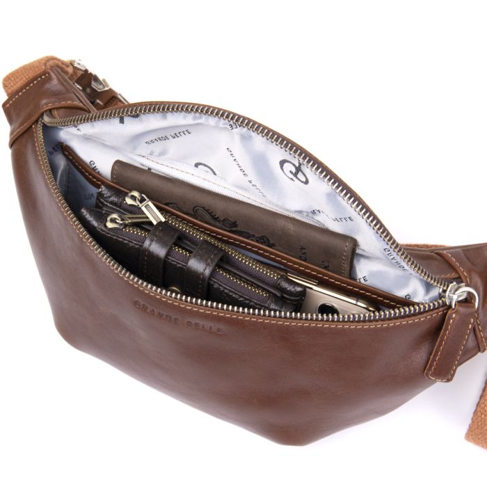 Поясная сумка Grande Pelle 11315 рыжая