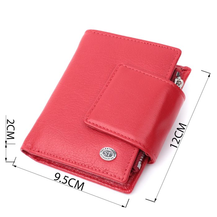 Жіночий гаманець вертикального формату із натуральної шкіри ST Leather 22704 червоний