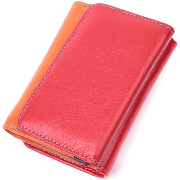 Яскравий гаманець для дівчат із натуральної шкіри ST Leather 22498 різнокольоровий