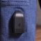 Сумка с USB кабелем через плечо из плотного текстиля 21224 Vintage синяя