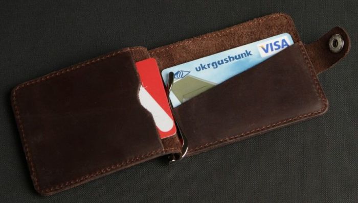 Зажим для купюр SHVIGEL 13786 коричневый