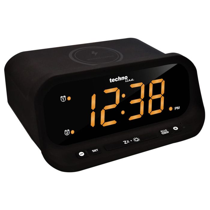Часы настольные Technoline WT477 Wireless Mobile Charging Black (WT477)