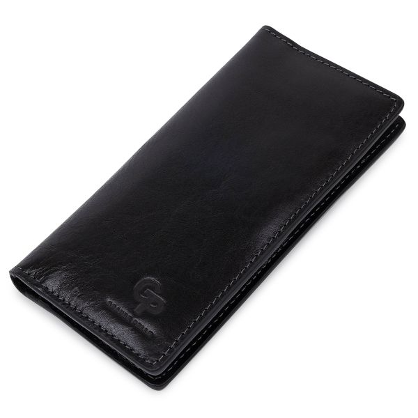 Практичный мужской портмоне Grande Pelle 11559 черный