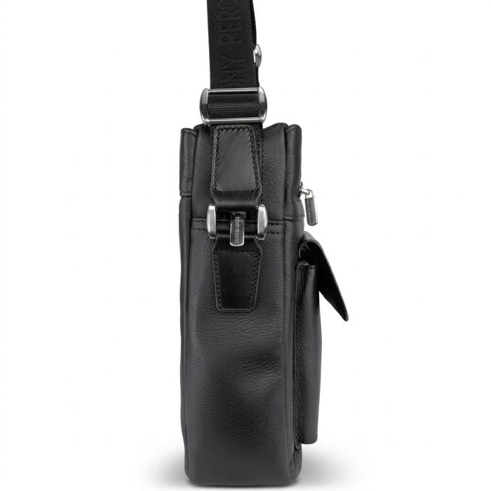 Чоловіча шкіряна сумка Tony Perotti New Contatto 9058G-26 (90424) Чорна