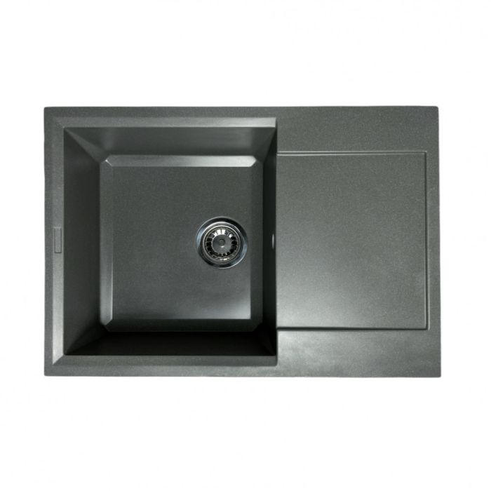 Кухонна мийка Adamant HORIZON MEDIUM сіра 700x500x230 мм, з крилом