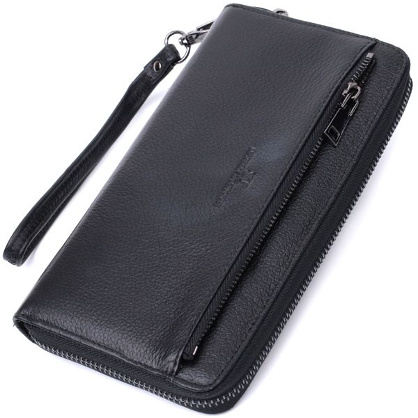 Зручний клатч для чоловіків із натуральної шкіри ST Leather 22681 чорний
